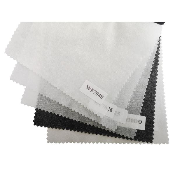 100% polyester GAOXIN soft handing microdot nonwoven fusible interlining with