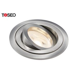 7w Round Recessed Downlights AC 220-240V White / Satin Nicke