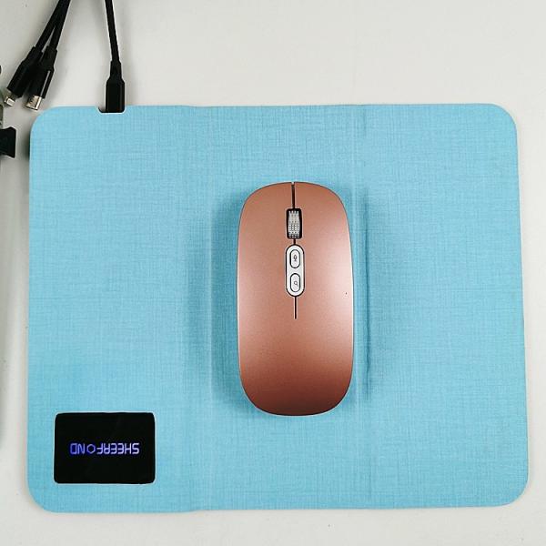 Buy PU Leather Wireless Charging Mouse Pad Foldable Multifunctional at wholesale prices