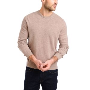Pullover Type Knit Cashmere Sweater , Cable Knit Cashmere Sweater Mens
