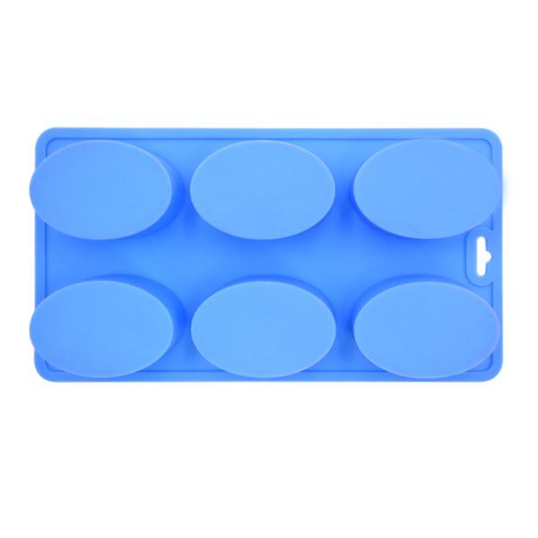 Buy Household Diy Oval Baking Mold , Oem Custom 6 Cavity Silicone Soap Mold at wholesale prices