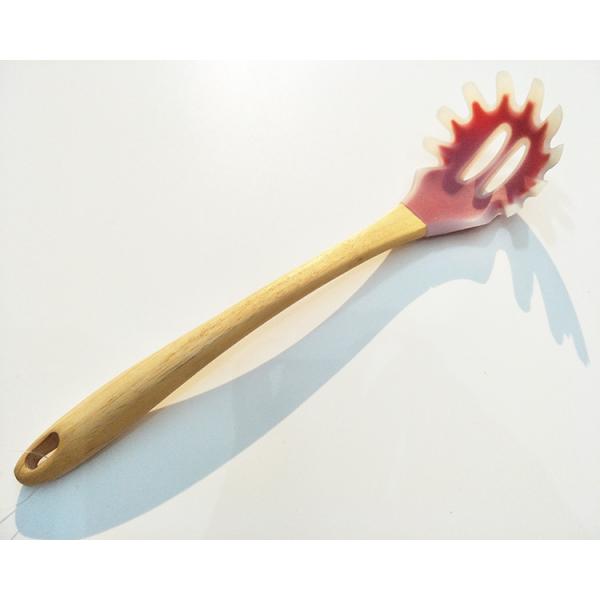 Food Grade Silicone with Slotted Turner/Flipper, Spoon, Spatula, Ladle, Pasta Server, Strainer
