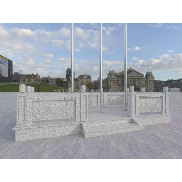 2700kg/m3 Granite Slab Modern Indian Kashmir White Cladding Natural Stone Cut-to-Size