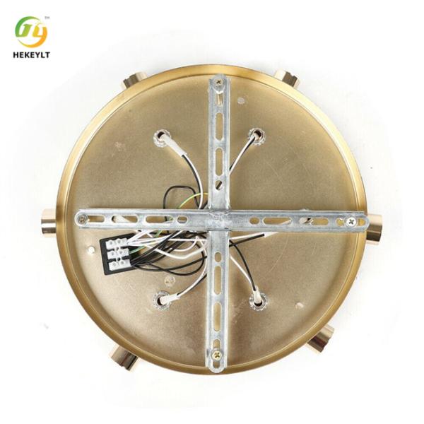 Classic Luxury Gold Modern Led Crystal Ceiling Lamp E14 Bulb Base