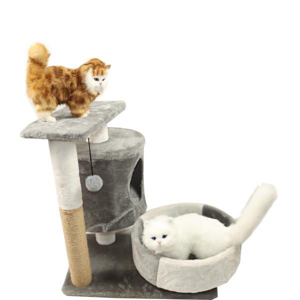 Cool Cat Climbing Furniture Non Slip 2 Tier Level 48 Inch Indoor Cat Tree House