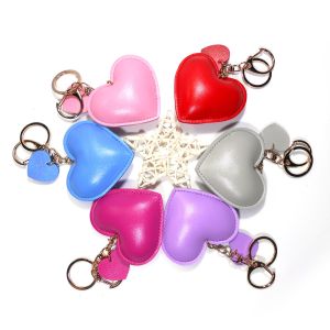 ODM Personalised Brass Plating Heart Leather Keychain Handbag Charms