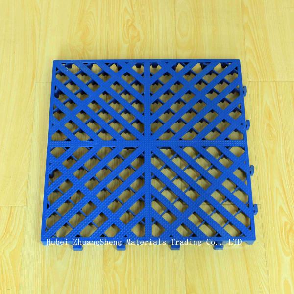 2.8mm China Multi-Purpose PP Modular Suspended Splicing Plastic Flooring Anti-Skid Plastic Sports Flooring factory