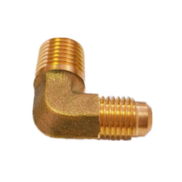 Buy 1/4 Flare 90 Degree Brass Elbow Fitting NPT Thread at wholesale prices