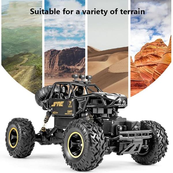 1 18 4WD Electric RC Cars Rechargeable 2.4Ghz Off Road Rock Crawler for Kids Gifts