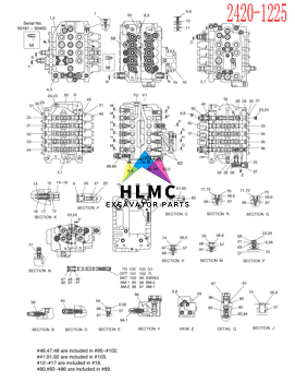High Quality Excavator Spare Parts DH220-5 Main Relief Valve Daewoo 2420-1225