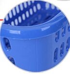 Rectangular Plastic Hand Shopping Basket Hollow - out Double Handle