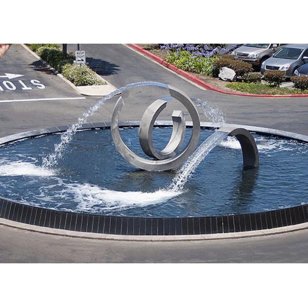 Buy Sandblasting Outdoor Water Feature Stainless Steel Garden Waterfall Fountain at wholesale prices