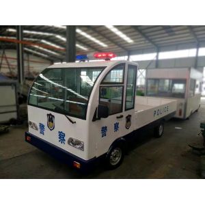 Customized Electric Platform Truck , Enclosed Cab battery operated platform