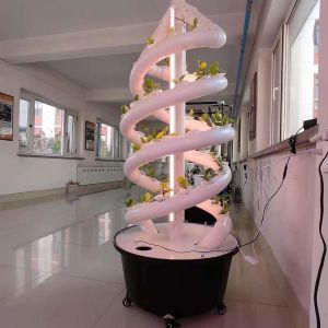 Double Helix Hydroponic Indoor Garden Vertical Hydroponics Growing System