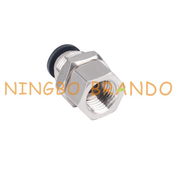 Buy 1/4'' 8mm Quick Connect Bulkhead Female Straight Pneumatic Hose Fittings at wholesale prices