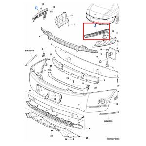 For Bentley Continent Flying Spur 2009-2012 Rear Right Bumper Bracket OEM