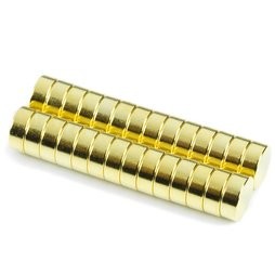 OEM Quality Guaranteed Disc Shape Gold Plating Neodymium Magnet Speaker