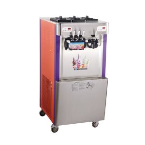 1 Flavor Free Standing Soft Ice Cream Machine Gelato Display Fridge