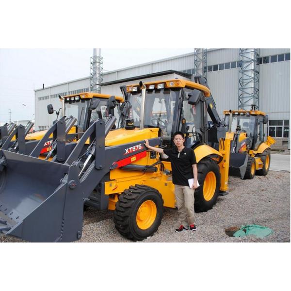 0.8m3 Loading Capacity Tractor Backhoe Loader For Engineering Excavating and Loading