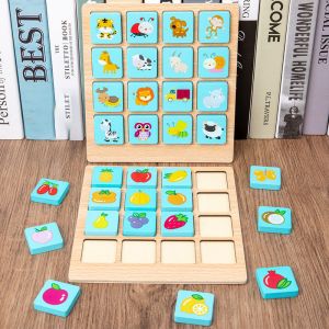 ODM Children'S Montessori Wooden Puzzle Board Game