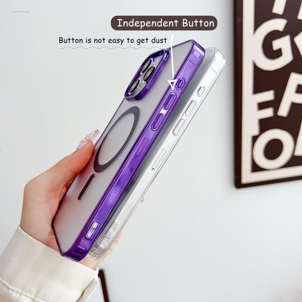 Skin-Friendly Shockproof Magnetic Magsafe Mobile Phone Case For iPhone Samsung