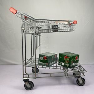 Tally Dedicated Q195 Steel Heavy Duty Warehouse Trolley Carrying Capacity 200kgs