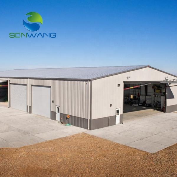 Buy Steel Structure Warehouse with H-Section Beams and Sandwich Panels at wholesale prices