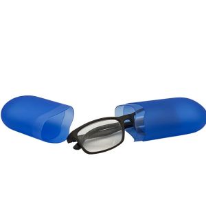 Capsule Plastic Glasses Case , Custom Logo Eco Friendly Glasses Case