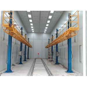 Post Style Lifting Woking Platform Sanding Room Auxiliary Equipment For Painting
