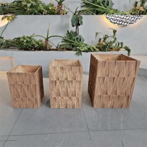 Elegant Modern Design Fiber Clay Planter for Indoor Outdoor Plants Pots
