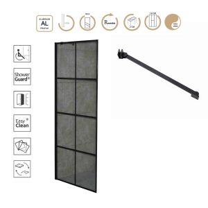 8mm Tempered Glass Walk in Shower Door