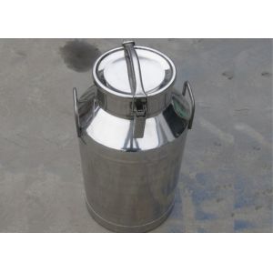 SS304 High Rubber Sealing Ring Stainless Steel Milk Can With Fixed Handle