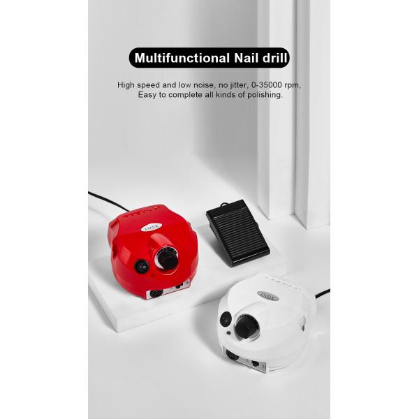 Low Vibration 35000RPM Electric Nail Drill for Nail Salon by Lugx Remove Nail Polish