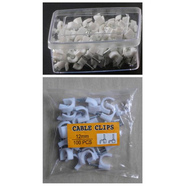 Plastic Wall Round Electrical Wiring Accessories Cable Ground Wire Clip Free Samples