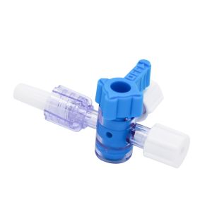 Surgical Plastic High Flow Three Way Stopcock Disposable Rotatable