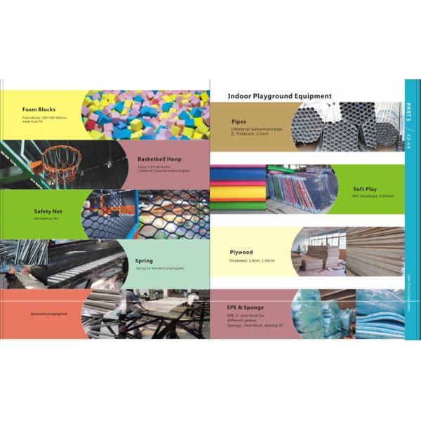 200M2 Gymnastic Indoor Trampoline Equipment Discount Large Children Trampoline