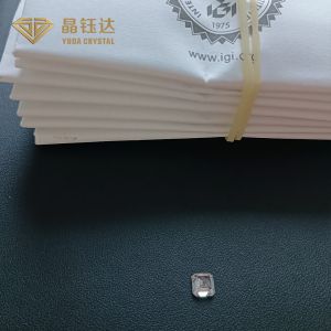 Polished Lab Created Diamond Asscher Cut VVS HPHT With IGI Certification