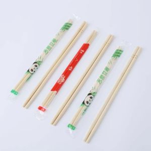 Polished Smooth Insect-resistant Round Bamboo Chopsticks Disposable Eco-friendly