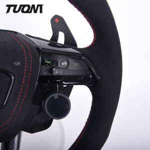 Audi Smooth Alcantara Leather Steering Wheel Carbon Fiber A6 A7