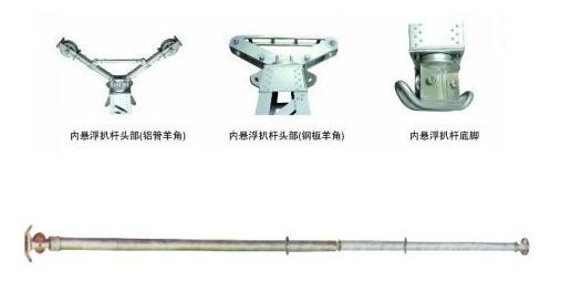 LBNXG120-9 Tower Erection Tools 9 Meter Suspended Tubular Gin Pole 7.5Kg / M