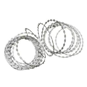Quality Low Price Anti-rust China Anping Manufacture Elector Galvanized Concertina Razor Wire For Protecting Mesh for sale