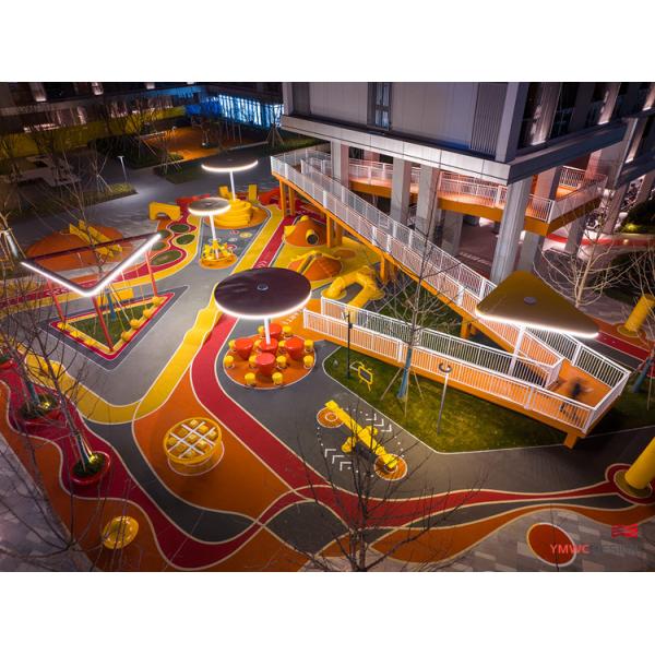 Outdoor Children's Playground Play and Decoration Planning with Custom Print Method