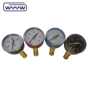 Lower Mount Gas Manometer Pressure Gauge For Oxygene Cylinder