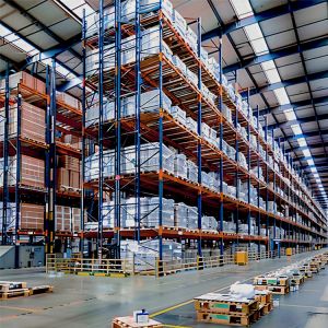 High-Strength Steel Pallet Racking with Adjustable Levels and Heavy Loading