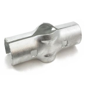 Quality 1 3/8" x 1 3/8" Line Rail Clamps Galvanized Steel For Chain Link Fence Parts for sale