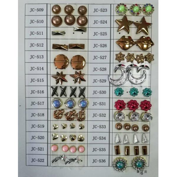 2020 hot designs pearl color plastic screw rivets for shoes ,bag decoration