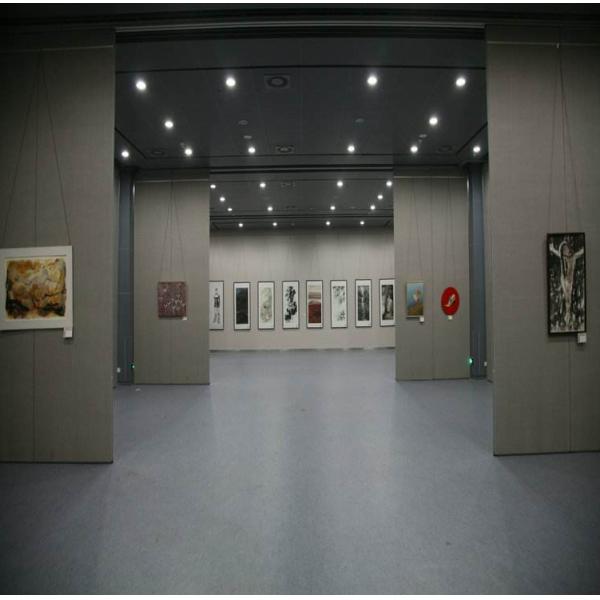 Top Hanging Folding Sliding Partition Wall For Exhibition Hall / Art Gallery