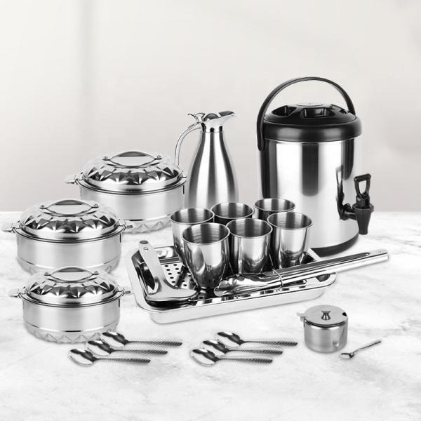 Buy Direct Selling 21 PCS Stainless Steel Cookware Cooking Soup Pot Steel Pot Set Insulation Cookware Sets at wholesale prices