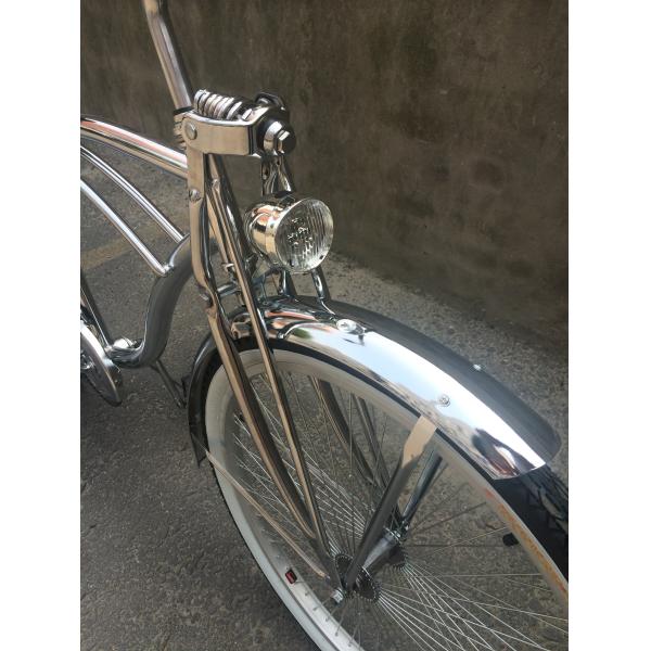 1 Speed Alloy Stem CP Silver Polish Color Fork 26*2.125 26" Men's Beach Cruiser Bike