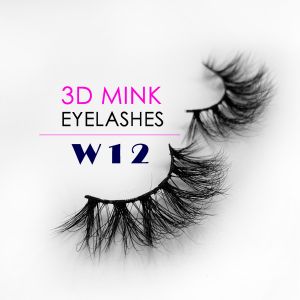 High Durability 3D Mink Eyelashes Cruelty Free With Custom Private Label